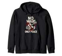 T-shirt de dessin animé anti-guerre audacieux Peace Over War Sweat à Capuche