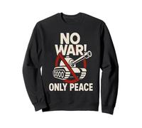 T-shirt de dessin animé anti-guerre audacieux Peace Over War Sweatshirt