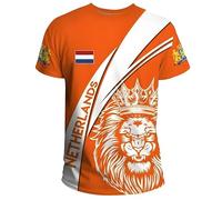 T-shirt de fan de football des Pays-Bas 2026, imprimé drapeau national, respirant, séchage rapide, sport, décontracté, pour homme, femme, enfant, 3#, 6XL
