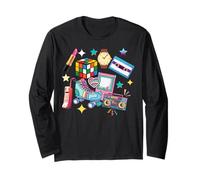 T-Shirt de fête Love Retro Mixtape 80's Blank This is My 80s 90's Manche Longue