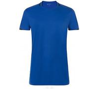 T-shirt de football à manches courtes SOLS Homme Classico Contraste PC2787 (L) (Bleu Royal/Bleu Marine)