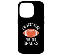 T-Shirt de Football avec Inscription « I'm Here for The Snacks » Coque pour iPhone 14 Pro