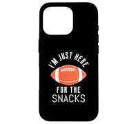 T-Shirt de Football avec Inscription « I'm Here for The Snacks » Coque pour iPhone 16 Pro