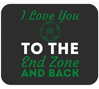 T-Shirt De Football pour Maman : Je T’Aime Jusqu’Au Bout Et Retour Mouse Pad Résistant À Usure Tapis De Souris Gaming Petit Tapis De Souris pour Maison Voyage Jeu 25X30Cm
