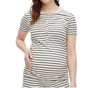 T-shirt de Grossesse Beige/Noir Femme Mamalicious Nadine L