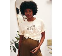 T-shirt de grossesse en coton biologique* personnalisable écru 42/44