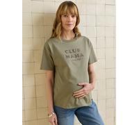 T-shirt de grossesse en coton biologique* personnalisable kaki 34/36