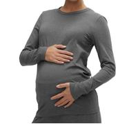 T-Shirt de Grossesse Manches Longues Gris Femme Mamalicious Gio L