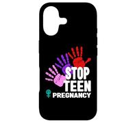 T-Shirt de Grossesse Stop Teen - Prévention de la Grossesse chez Les Adolescentes Coque pour iPhone 17