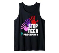 T-Shirt de Grossesse Stop Teen - Prévention de la Grossesse chez Les Adolescentes Débardeur