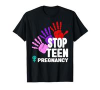 T-Shirt de Grossesse Stop Teen - Prévention de la Grossesse chez Les Adolescentes T-Shirt