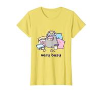 T-Shirt de Jeu Pusheen Very Busy T-Shirt, Femme, Citron, 3XL