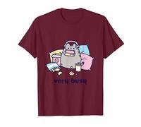 T-Shirt de Jeu Pusheen Very Busy T-Shirt, Homme, Marron, S