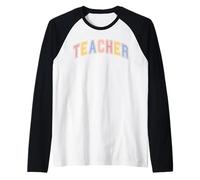 T-Shirt de journée d'appréciation des Enseignants pour Les Femmes et Les Hommes Qui enseignent #25L63 Manche Raglan