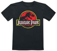 T-shirt de Jurassic Park - Enfants - Logo Usé - 104 à 152 - pour filles & garçonse - noir 8 Ans
