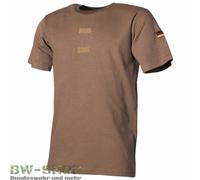 T-SHIRT DE LA Bundeswehr tropical + drapeaux noir olive coyote bw...