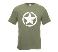 T-Shirt De L'Armée Des États-Unis Avec Étoile Imprimé Design Amusant