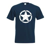 T-Shirt De L'Armée Des États-Unis Avec Étoile Imprimé Design Amusant
