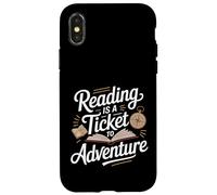 T-Shirt de Lecture Bookworm Adventure, Excellent Cadeau littéraire Coque pour iPhone X/XS
