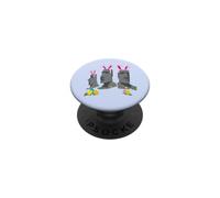 T-Shirt de l'île de Pâques avec Motif de têtes de Vacances PopSockets PopGrip Adhésif