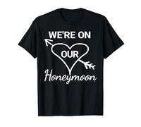 T-Shirt de Lune de Miel pour Couple « We're on Our Honeymoon » T-Shirt