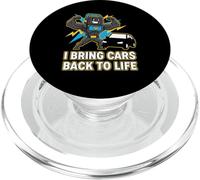 T-Shirt de mécanicien Funny Car Jump Starter PopSockets PopGrip pour MagSafe