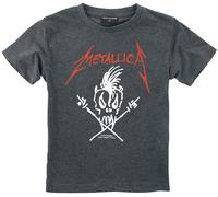 T-shirt de Metallica - Metal-Kids - Scary Guy - 116 à 164 - pour filles & garçonse - Gris anthracite chiné 8 Ans