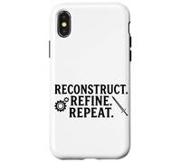 T-Shirt de Motivation pour l'entraînement Hema - Reconstruct Refine Repeat Coque pour iPhone X/XS