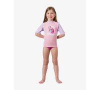 T-shirt de natation Mares Rash Guard V à manches courtes rose lilas pour fille - XL