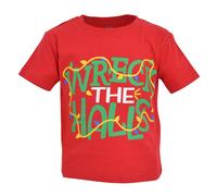 T-shirt de No l unique pour b b gar on Wreck The Halls 4t Rouge