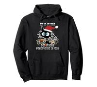T-shirt de Noël amusant pour chat noir, It's Fine, Everything Is Fine Sweat à Capuche