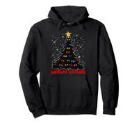T-Shirt de Noël Merry Catmas Funny Cat Mom Cat Dad Sweat à Capuche