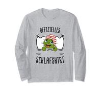 T-shirt de nuit officiel avec motif tortue amusant Manche Longue