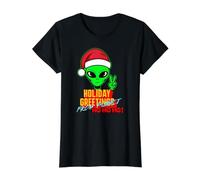 T-Shirt de Paix Alien Greetings from Planet Ho Ho Ho T-Shirt Graphique avec Valeur