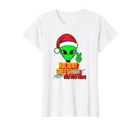 T-Shirt de Paix Alien Greetings from Planet Ho Ho Ho T-Shirt Graphique avec Valeur