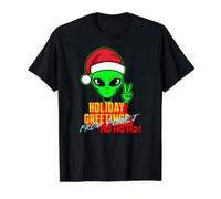 T-Shirt de Paix Alien Greetings from Planet Ho Ho Ho T-Shirt Graphique avec Valeur