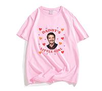 T - Shirt de Papa Pedro Pascal, Daddy is a State of Mind Graphic. (M,Pink)