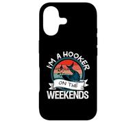 T-Shirt de pêche Amusant - I'm a Hooker on The Weekends - Bass Fish Coque pour iPhone 17
