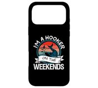 T-Shirt de pêche Amusant - I'm a Hooker on The Weekends - Bass Fish Coque pour iPhone 17 Pro Max