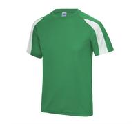 T-Shirt De Performance Athlétique En Polyester Respirant Avec Contraste