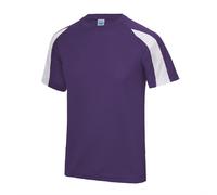 T-Shirt De Performance Athlétique En Polyester Respirant Avec Contraste