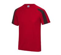 T-Shirt De Performance Athlétique En Polyester Respirant Avec Contraste