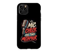 T-Shirt de poésie orale Mic Check One Two Metaphor Coque pour iPhone 11 Pro