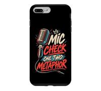 T-Shirt de poésie orale Mic Check One Two Metaphor Coque pour iPhone 7 Plus/8 Plus