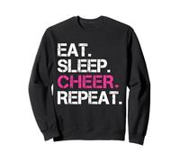 T-Shirt de Pom-Pom Girl « Eat Sleep Cheer Repeat » Sweatshirt