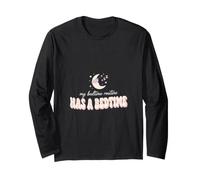 T-Shirt de Pyjama Amusant avec Lune Rose Manche Longue