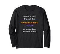 T-shirt de rock progressif rock progressif I'm Not a Snob Manche Longue