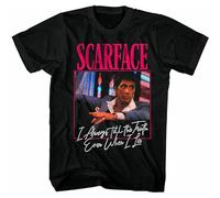 T-Shirt de Rue Scarface Tell The Truth en Coton Noir Vintage Cadeau pour Homme Noir Noir M