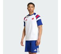 adidas Homme France Rugby Travel Men Shirt, White, XS