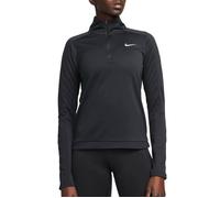 Nike Femme W NK DF Pacer Hz Long Sleeve Top, Black/Reflective Silv, L EU